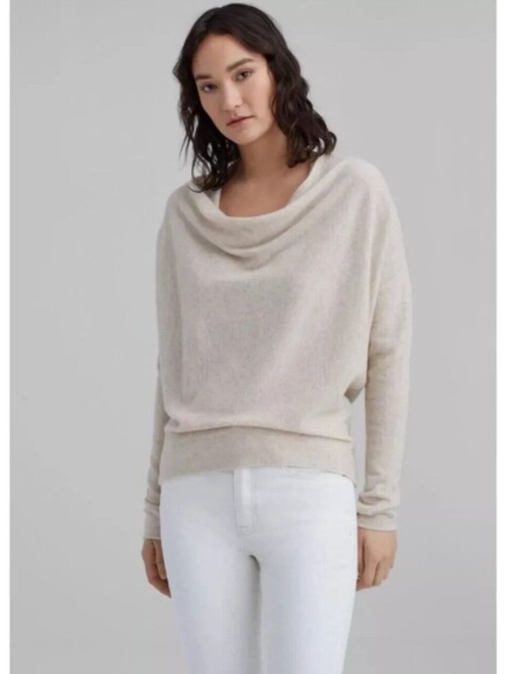 CLUB MNACO  CASHMERE COWL NECK SWEATER SIZE M NWT